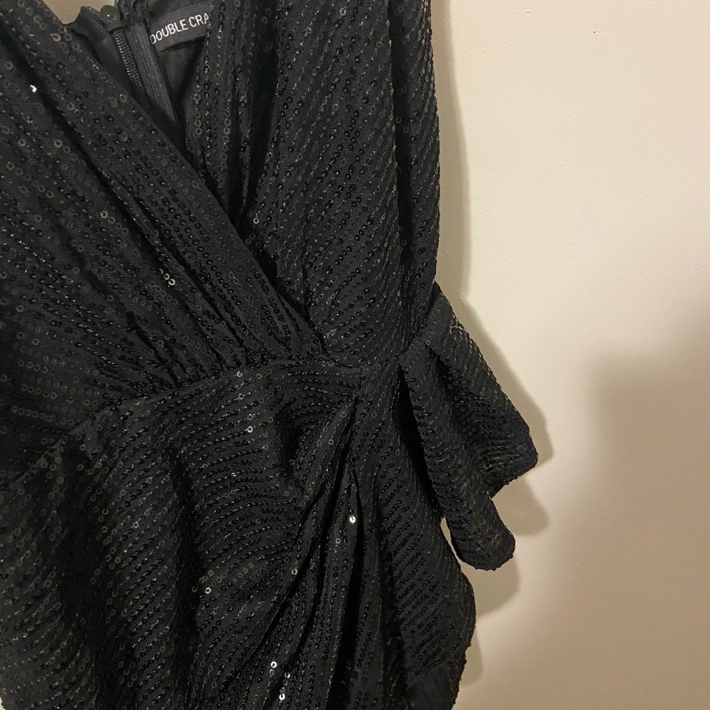 Black sequin mini dress!